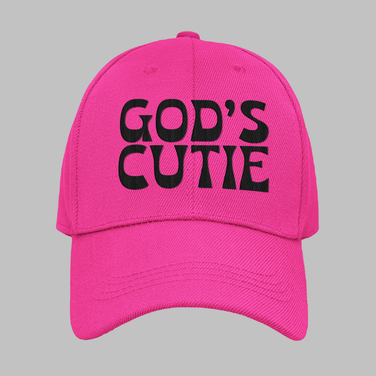 Black God's Cutie Distress Hat