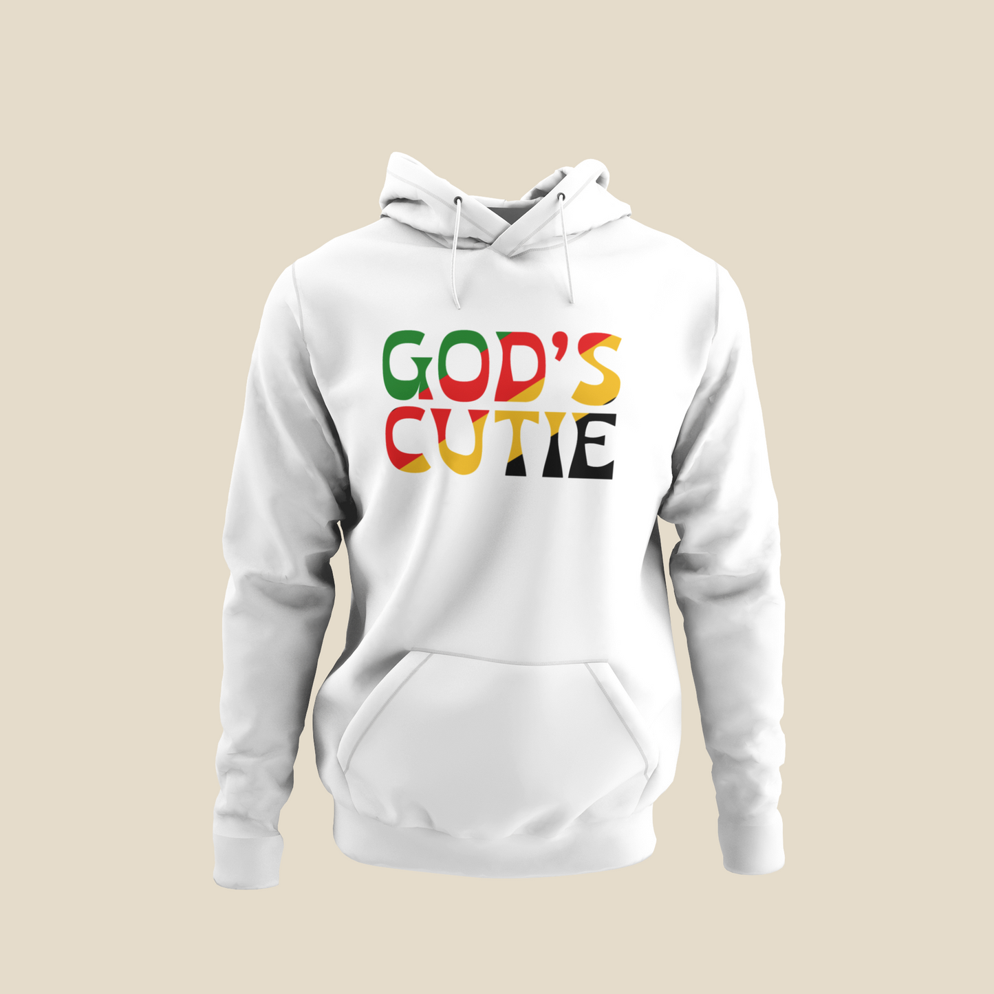 "LIMITED TIME" Black African Colors God's Cutie Hoodie