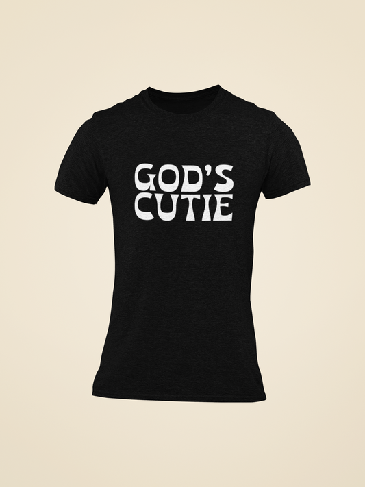 White God's Cutie Black T-Shirt