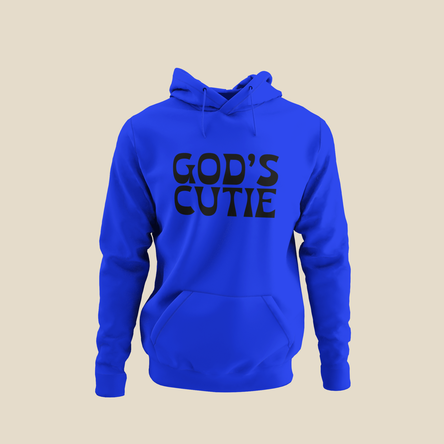 Black God's Cutie Hot Pink Hoodie