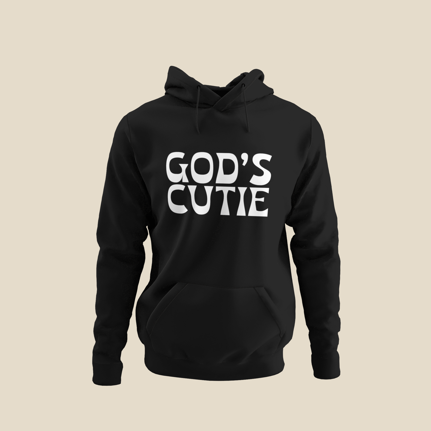 White God's Cutie Black Hoodie
