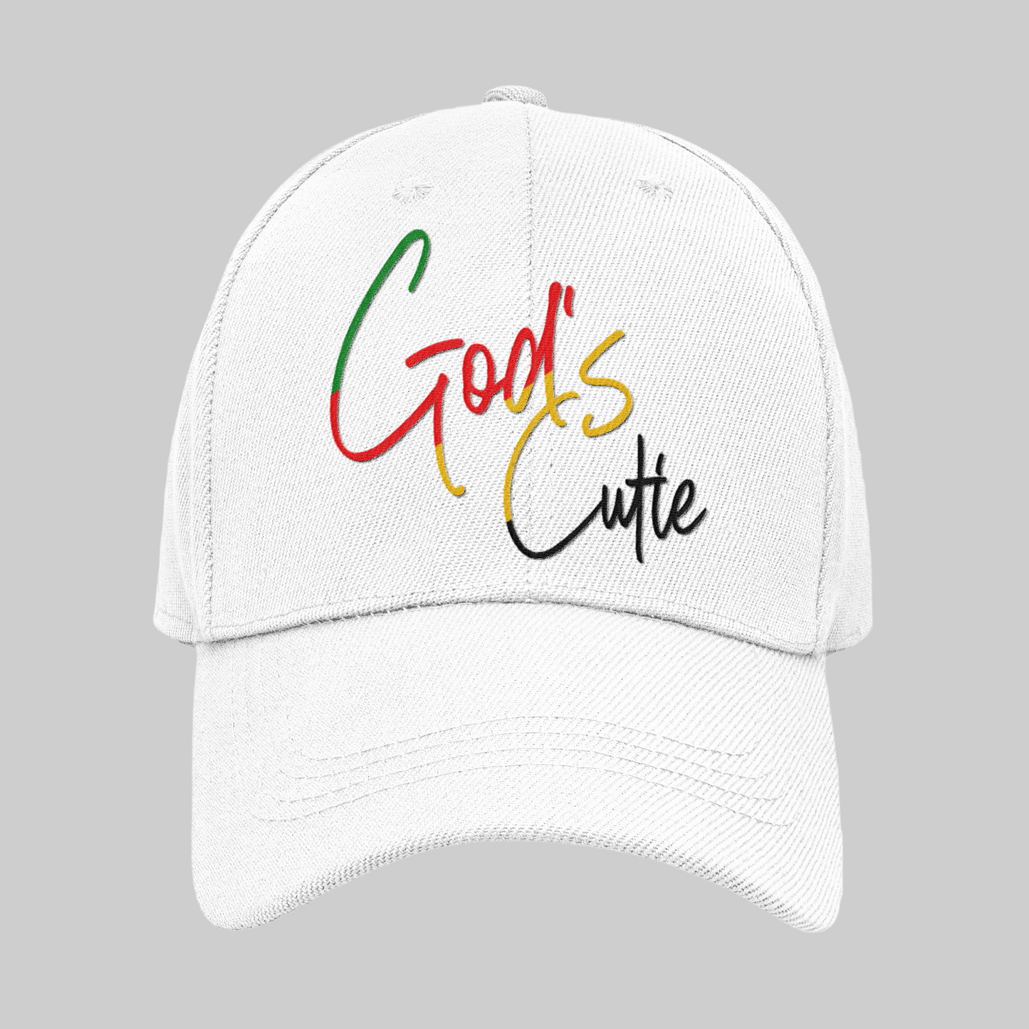 "LIMITED TIME" Black African Colors God's Cutie Distress Hat