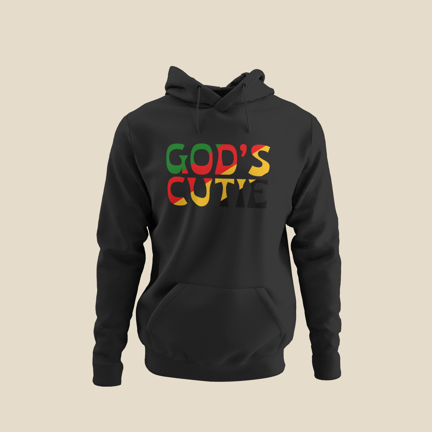 "LIMITED TIME" Black African Colors God's Cutie Hoodie