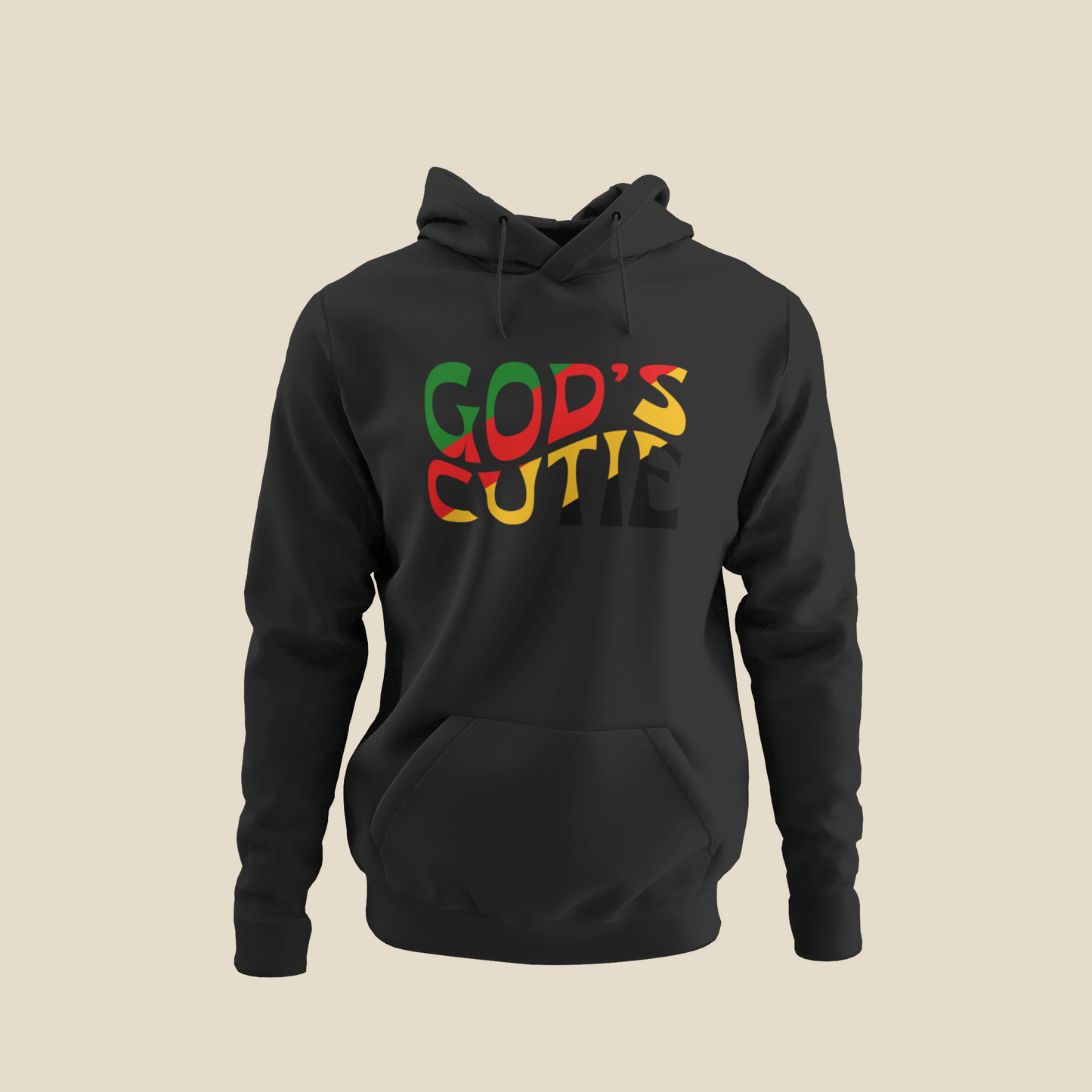 "LIMITED TIME" Black African Colors God's Cutie Hoodie