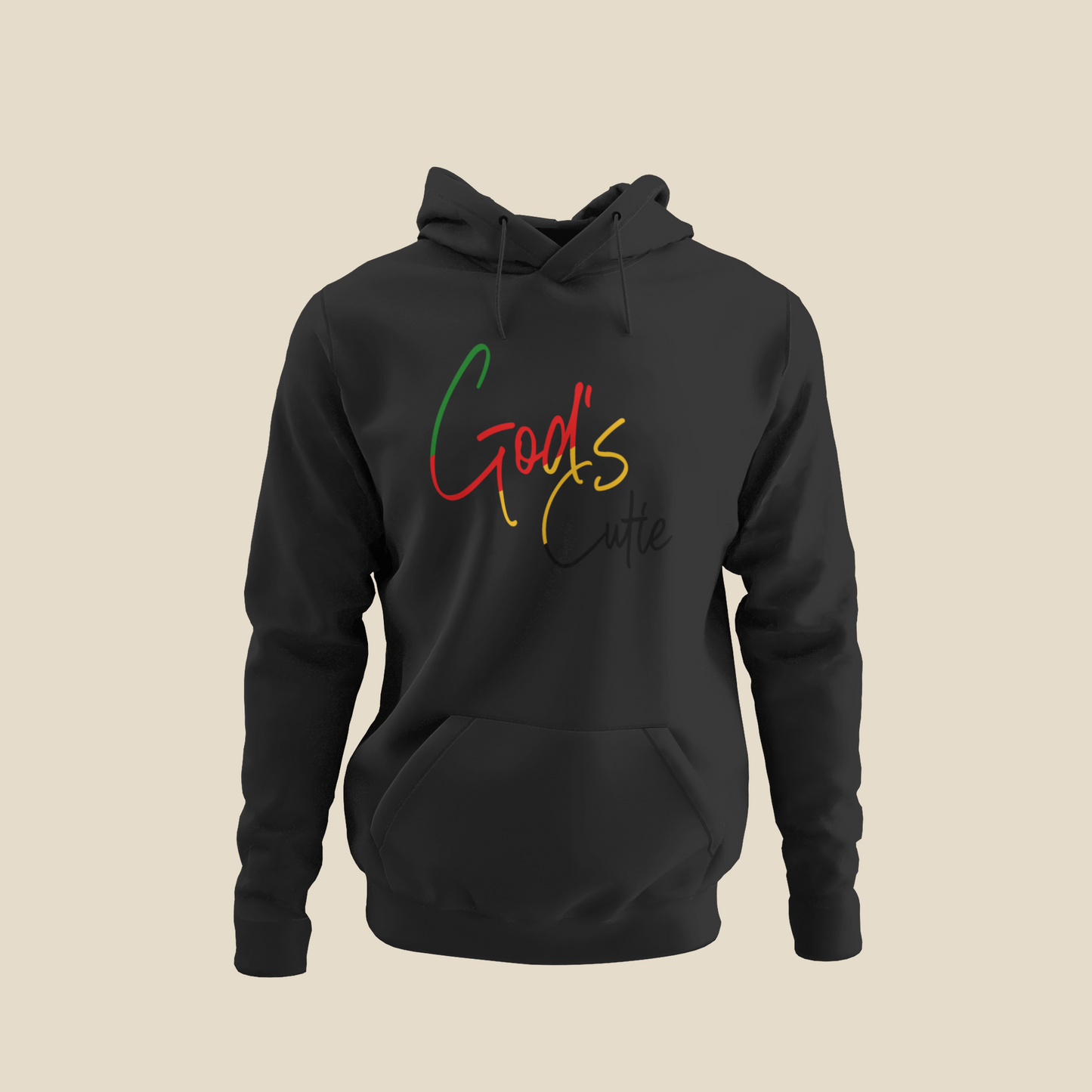 "LIMITED TIME" White African Colors God's Cutie Hoodie
