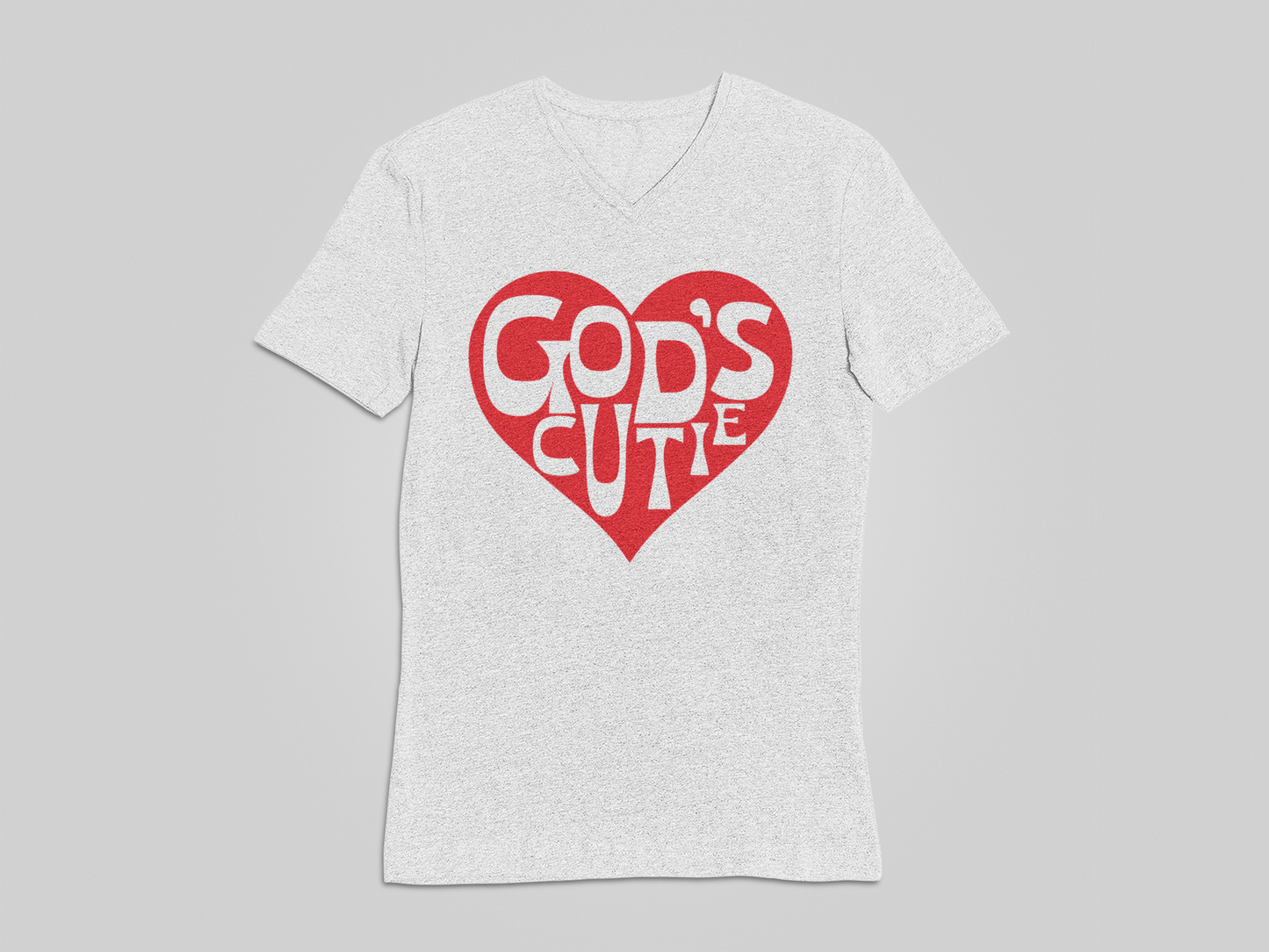 "LIMITED TIME" Red Heart God's Cutie V-Neck T-Shirt